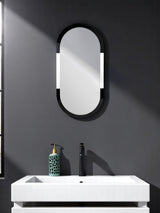 Next Showerdrape Silver Putney Oval Wall Mirror 80 x 40cm- Buy online at McGrocer