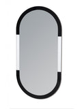 Showerdrape Putney silver oval wall mirror 80 x 40cm (British brand)