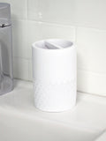 Showerdrape White Chantilly bathroom accessory set (British brand)