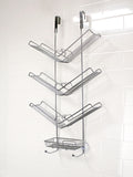 Showerdrape Silver Atrium shower caddy (British brand)