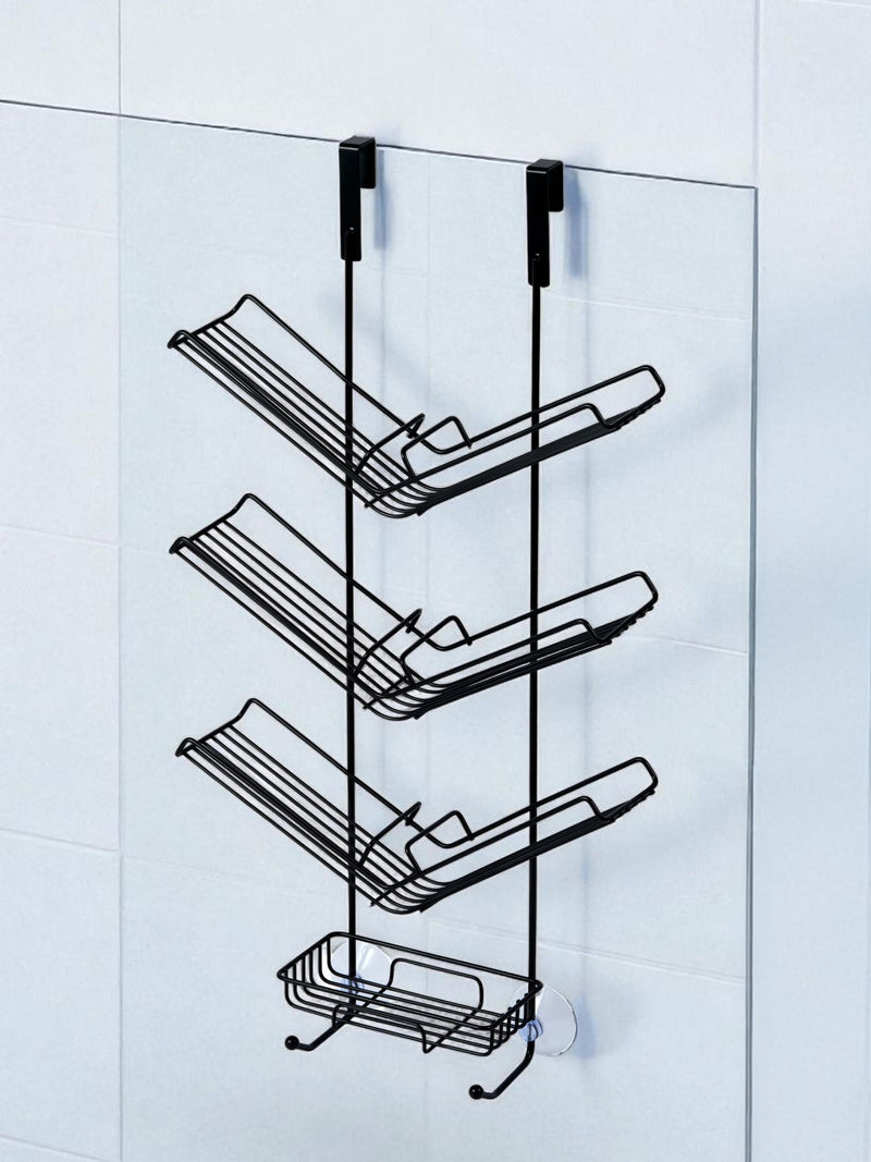 Showerdrape Black Atrium Shower Caddy (British brand)