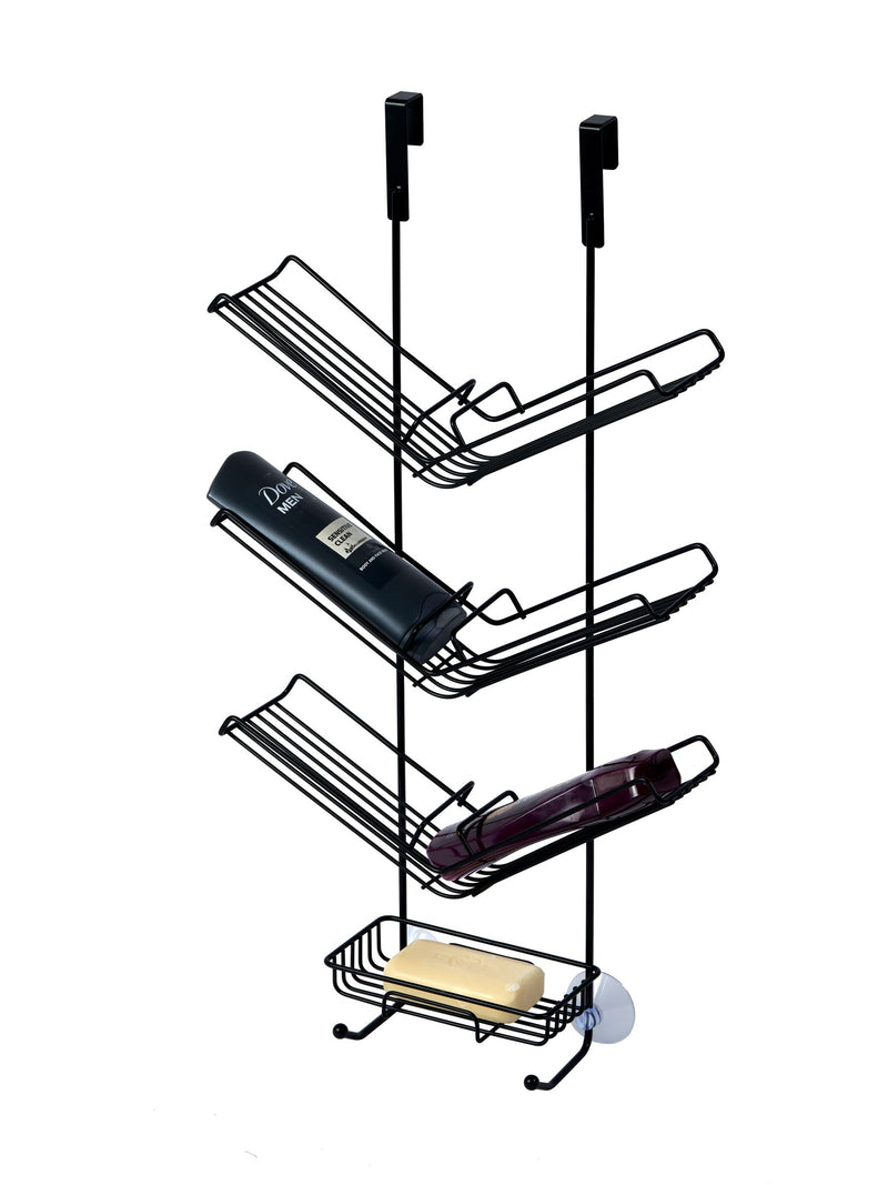 Showerdrape Black Atrium Shower Caddy (British brand)