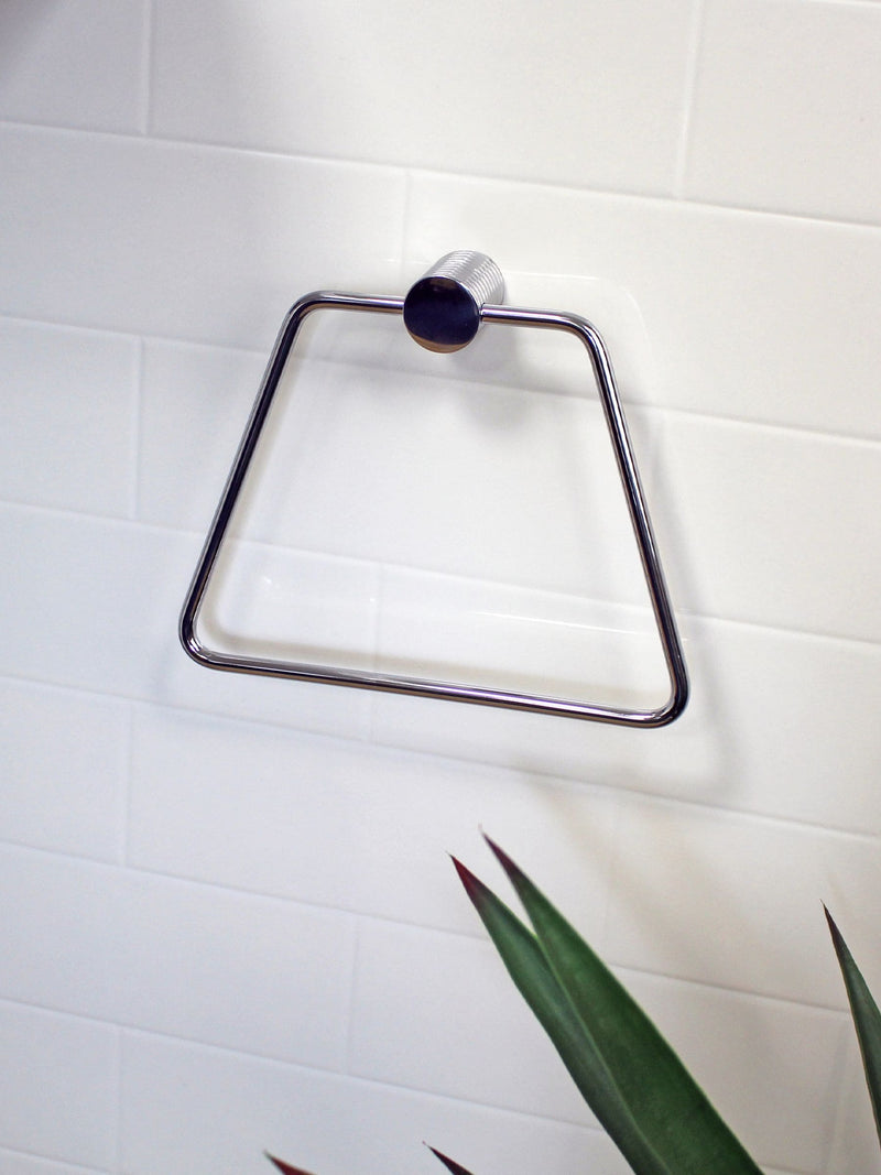 Showerdrape Vitality Towel Ring polished chrome (British brand)