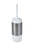 Showerdrape White Elite toilet brush set (British brand)