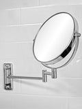 Showerdrape chrome Lindos extendable shaving mirror (British brand)