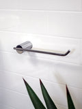 Showerdrape Silver Vitality toilet roll holder (British brand)