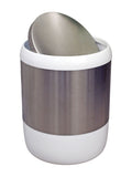 Showerdrape White Elite bathroom swing bin 6 litre (British brand)