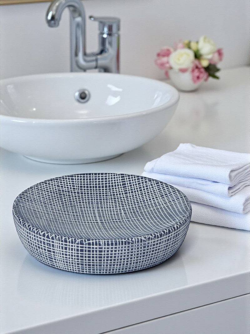 Showerdrape Navy Denim Collection Soap Dish