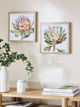 Next Pink 3D Floral Print Protea Wall Art Set of 2- Buy online at McGrocer
