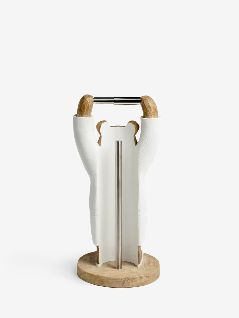 Natural Bertie Bear Toilet Roll Holder with Storage
