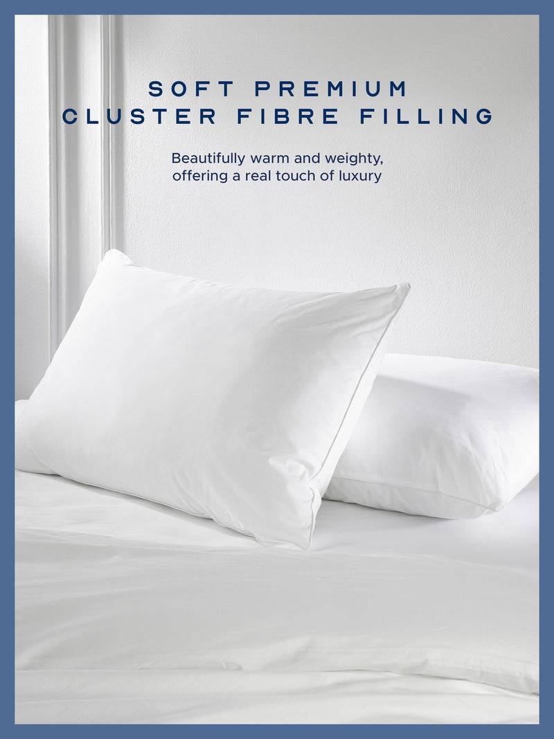 Snuggledown 2 Pack Snuggledown Luxuriously Cotton Medium Support Back Sleeper Pillows