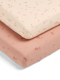 Mamas & Papas Wildflower Pink fitted sheets, imported from the UK