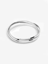 Jon Richard Silver Tone Interlock Bangle Fashion Jewellery 20mm x 75mm