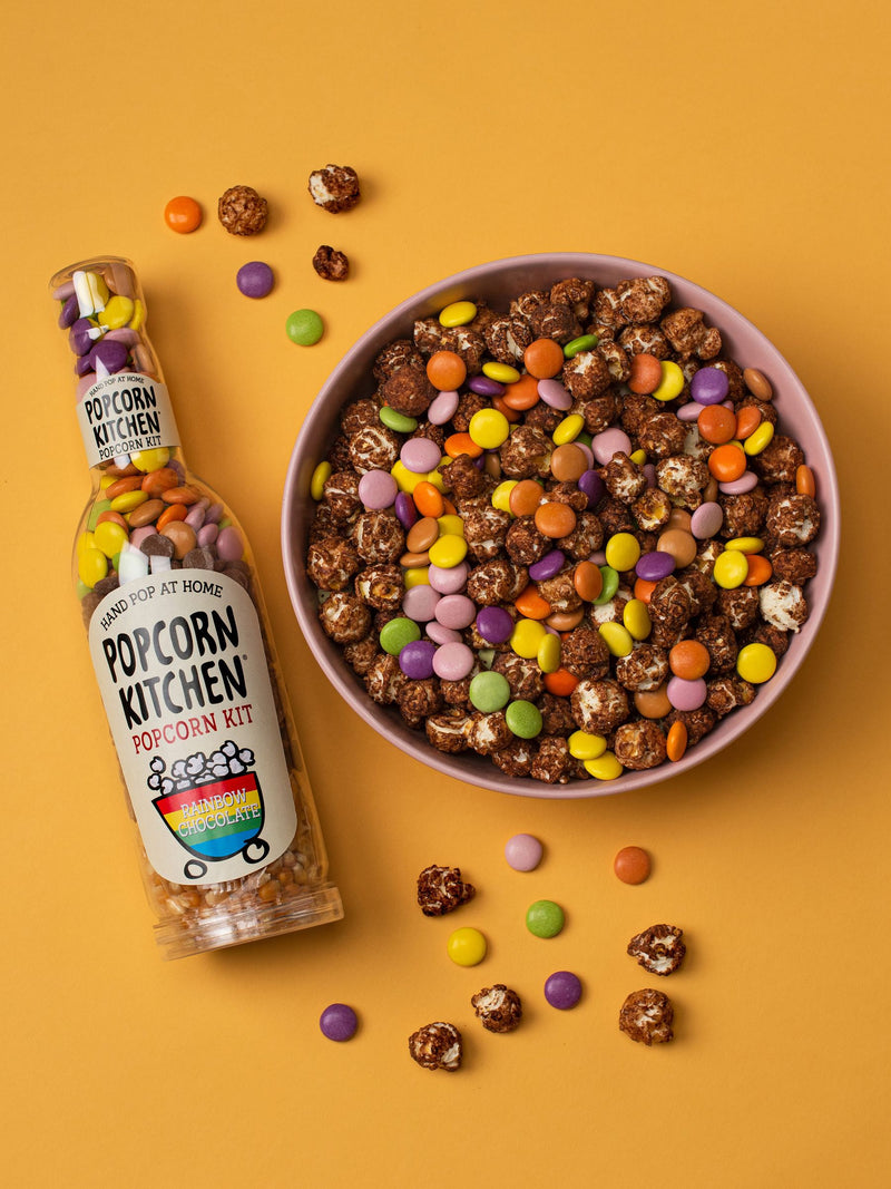 Popcorn Kitchen twin pack for gourmet chocolate popcorn, imported from the UK