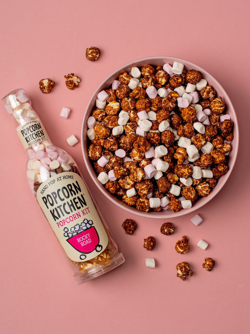 Popcorn Kitchen twin pack for gourmet chocolate popcorn, imported from the UK