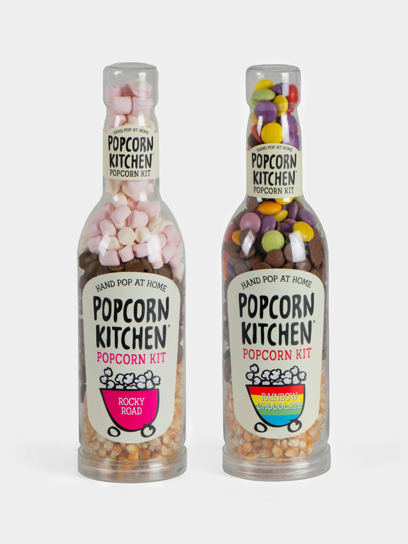 Popcorn Kitchen twin pack for gourmet chocolate popcorn, imported from the UK