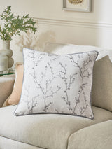 Next Grey Willow Embroidered Cushion 50x50cm- Buy online at McGrocer