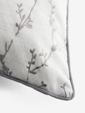 Grey willow embroidered cushion 50x50cm home decor (British brand)