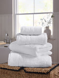 White heavy weight 800gsm Egyptian cotton towel, imported from the UK