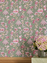 Next Cath Kidston Friendship Garden Sage Wallpaper Sample- Buy online at McGrocer