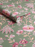 Cath Kidston Friendship Garden sage wallpaper sample A4 - British product