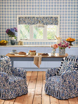 Next Cath Kidston Blue Painted Gingham Wallpaper Sample A4- Buy online at McGrocer