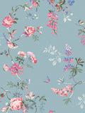 Cath Kidston wallpaper sample Summer Birds & Roses A4, UK version