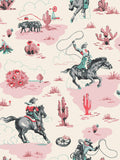Cath Kidston Cowgirls wallpaper sample A4 - British product