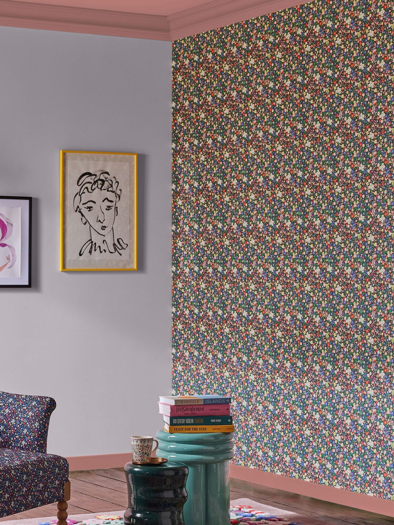 Cath Kidston Harmony Ditsy wallpaper sample A4, UK version