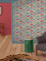 Next Cath Kidston Multi Vintage Cars Wallpaper Sample A4- Buy online at McGrocer