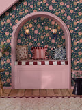 Cath Kidston wallpaper sample Navy Strawberry Garden A4 - British product