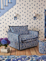 Next Cath Kidston Blue Kingdom Posey A4 Wallpaper Sample- Buy online at McGrocer