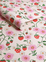 Next Cath Kidston Spring Strawberry Wallpaper 10m x 52cm- Buy online at McGrocer