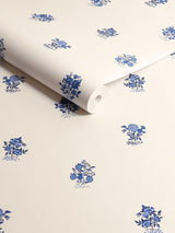 Next Cath Kidston Blue Kingdom Posey Wallpaper 10m- Buy online at McGrocer