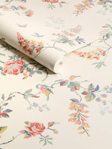 Next Cath Kidston Spring Birds & Roses 10m Wallpaper- Buy online at McGrocer