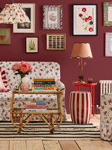 Next Cath Kidston Painted Heart Red Peel & Stick Wallpaper Sample A5- Buy online at McGrocer