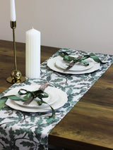 Next Avalon Home Green Oak 100% Cotton Table Runner 32x230cm- Buy online at McGrocer