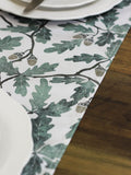 Avalon Home Green Oak table runner 32x230cm - British product
