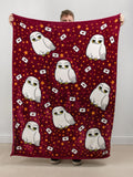 Harry Potter Hedwig cushion blanket 150cm x 120cm, imported from the UK