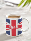 Loveabode Personalised Union Jack mug 11oz, UK version