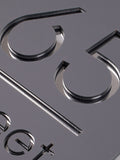 Personalised dark grey acrylic house sign 20x14cm (British brand)