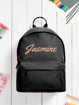 Next Loveabode Personalised Black Backpack- Buy online at McGrocer