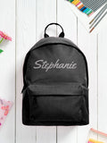 Loveabode personalised black backpack - British product