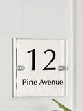 Loveabode personalised square house sign 15x15cm (British brand)