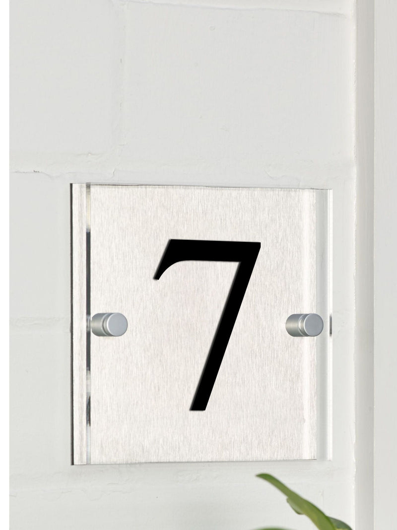 Loveabode personalised square house sign 15x15cm (British brand)