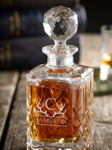 Next Loveabode Personalised Stag Lead Crystal Spirit Decanter 0.8L- Buy online at McGrocer