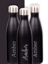 Next Loveabode Personalised Black Water Bottle 500ml- Buy online at McGrocer
