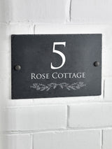 Next Personalised Rustic Slate House Sign 20x30cm- Buy online at McGrocer