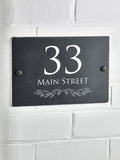Personalised slate house sign 20x30cm - British product