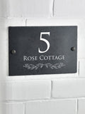 Personalised slate house sign 20x30cm - British product